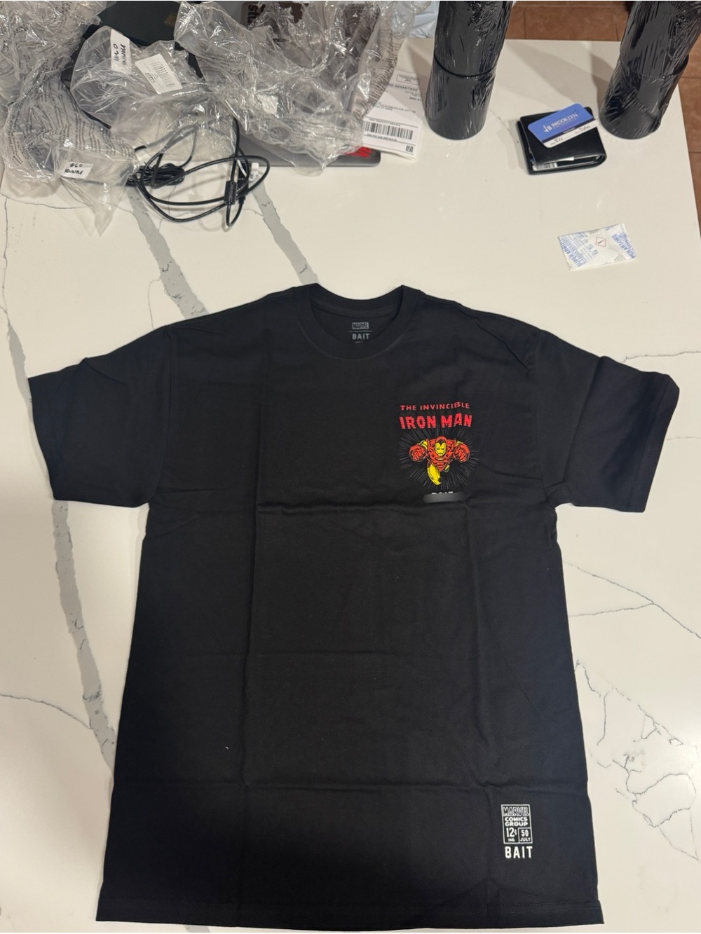 BAIT Black Iron Man Graphic Short-Sleeve Tee